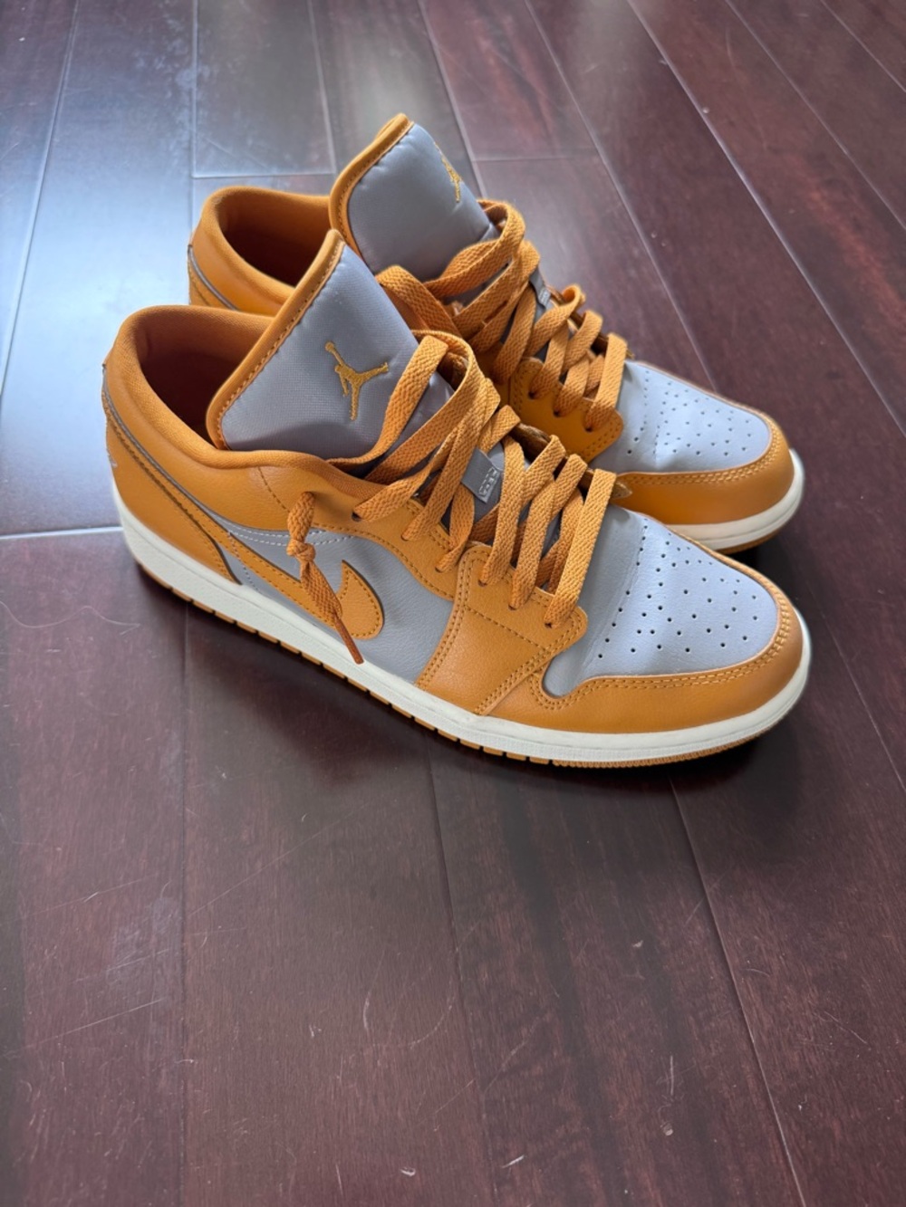 Nike Air Jordan Low-Top Sneakers - Mustard Yellow & Light Gray